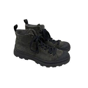Panchic Polacchino Suede Leather Lace Up Boots Shoes Mens size 10 Made in Italy